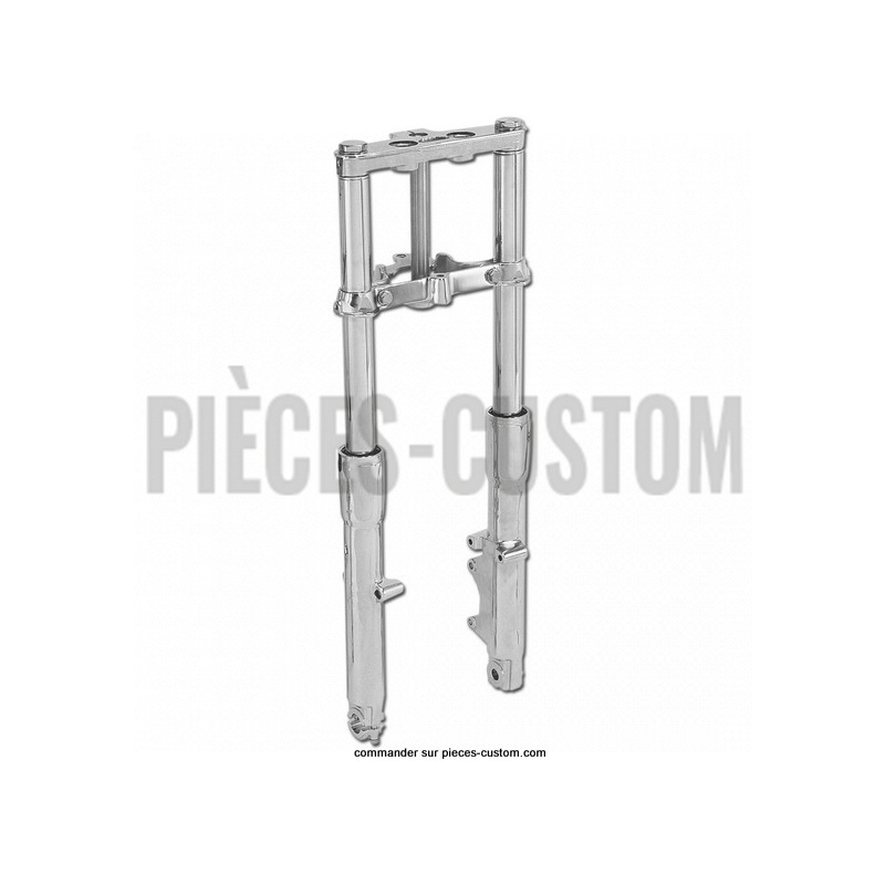 Fourche-Simple-disque-41-mm-Chrome-pour-Softail-FLST-de-1986-à-1999