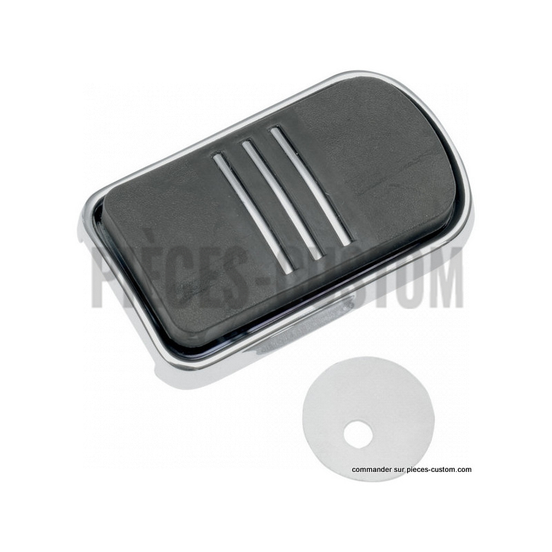 Cache-pédale-de-frein-chrome-pour-Touring-Softail-et-FLD-de-1999-à-2021