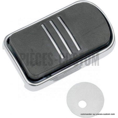 Cache-pédale-de-frein-chrome-pour-Touring-Softail-et-FLD-de-1999-à-2021