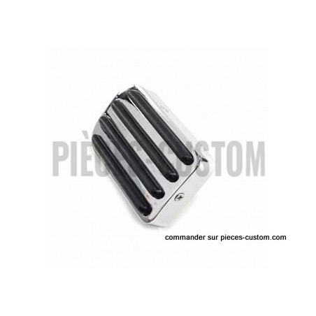 Cache-pédale-de-frein-chrome-pour-Softail-et-Dyna