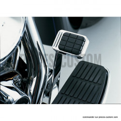 Cache-pédale-de-frein-chrome-pour-Softail-et-Dyna-de-1984-à-2006