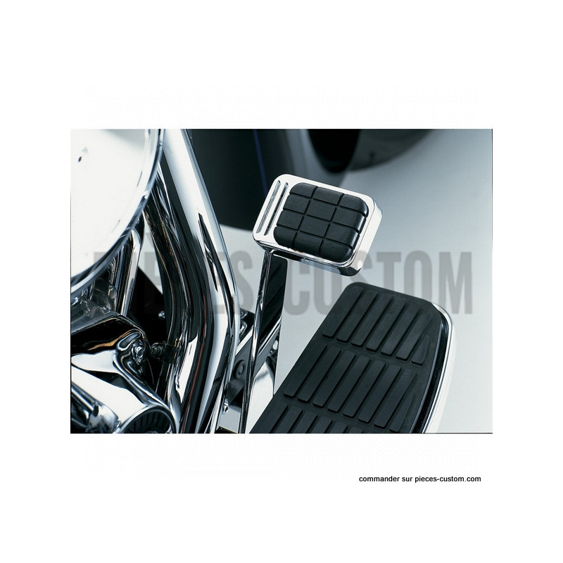 Cache-pédale-de-frein-chrome-pour-Softail-et-Dyna-de-1984-à-2006