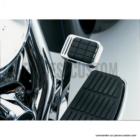 Cache-pédale-de-frein-chrome-pour-Softail-et-Dyna-de-1984-à-2006