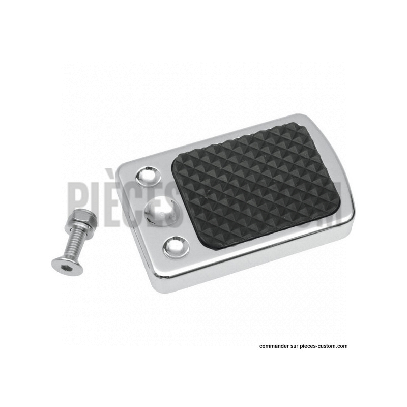Cache-pédale-de-frein-chrome-pour-Softail-de-1984-à-2013