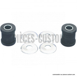 Kit de silent-blocs de guidon chromé pour Sportster et FXR
