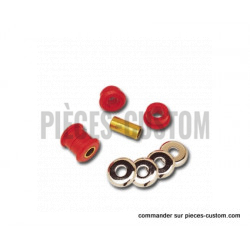 Kit de silent-blocs de guidon rouge Heavy Duty