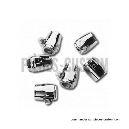 Extrémité-de-tuyaux-chromé-avec-collier-1/4"