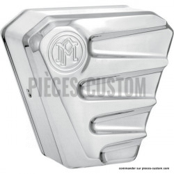 Cache klaxon PM Scallop Chromé pour Big Twin et Sportster de 1999 à 2018