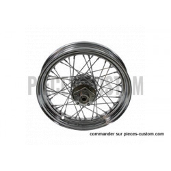 Roue arrière chromé pour Softail et Sportster XL de 1955 à 1978