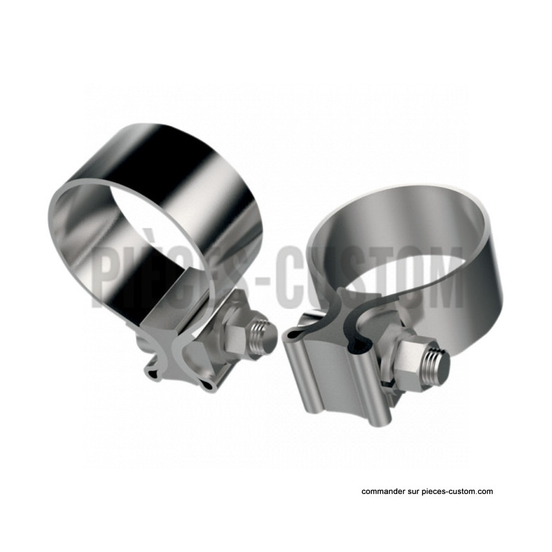 Colliers-d-échappement-inox-1"-3/4
