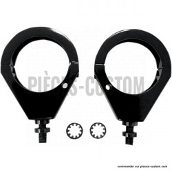 Kit de fixation avant noir pour tube 39mm