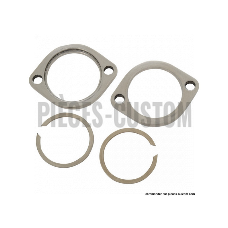 Kit-de-brides-d-échappement-en-inox-polies