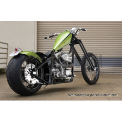 Fourche-Springer-Custom-Noire-et-chrome-longueur-moins-4"