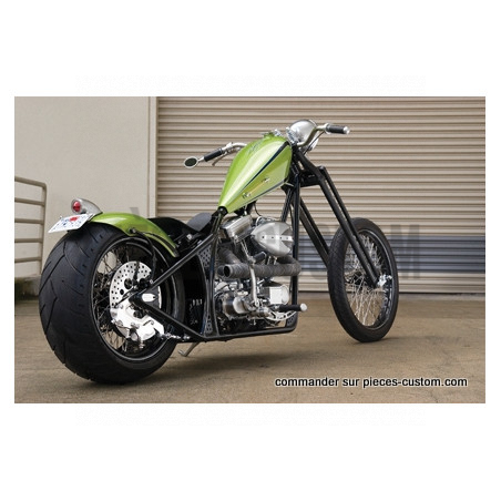 Fourche-Springer-Custom-Noire-et-chrome-longueur-moins-4"