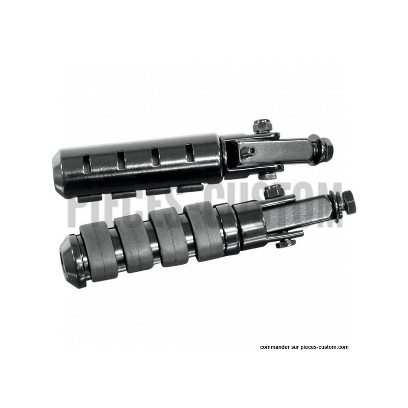 Repose-pieds-Noir-avec-embouts-anti-vibration