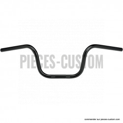 Guidon 1" Biltwell Chumps Hauteur 8" Noir sans empreintes