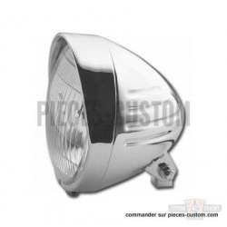 Phare custom chromé Rainuré  6" 1/2 Springer