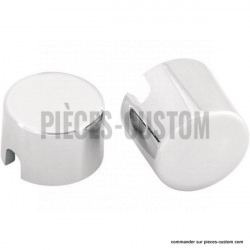 Caches Axe de roue arrière chrome pour Softail de 2000 à 2007