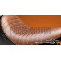 Selle solo Bare Bones pleated pour Sportster XL de 1982 à 2003