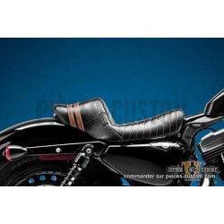 Selle solo Stubs Spoiler noir marron pour Sportster XL de 2004 à 2006 et 2010 à 2020