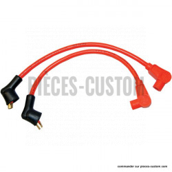 Cables de bougie Taylor 8mm Rouge Touring et Sportster 1986 à 2003