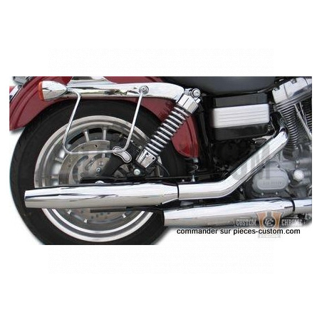 Silencieux-Slash-Tapered-chromé-pour-Softail-de-2005-à-2017