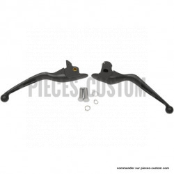Kit-de-leviers-fendus-noir-mat-pour-Touring-de-2014-à-2016-embrayage-hydraulique