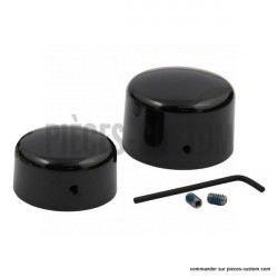 Caches noir roue arrière Softail Dyna 08-17