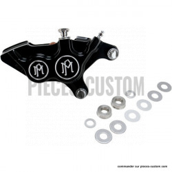 Etrier avant droit PM 4 pistons Contrast Cut pour Touring et Vrod 2008 à 2018