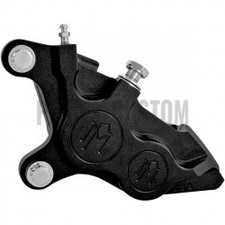 Etrier avant gauche PM 4 pistons Black Ops pour Touring et Vrod 2008 à 2018
