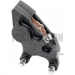 Etrier avant droit PM 4 pistons Black Ops pour Touring et Vrod 2008 à 2018