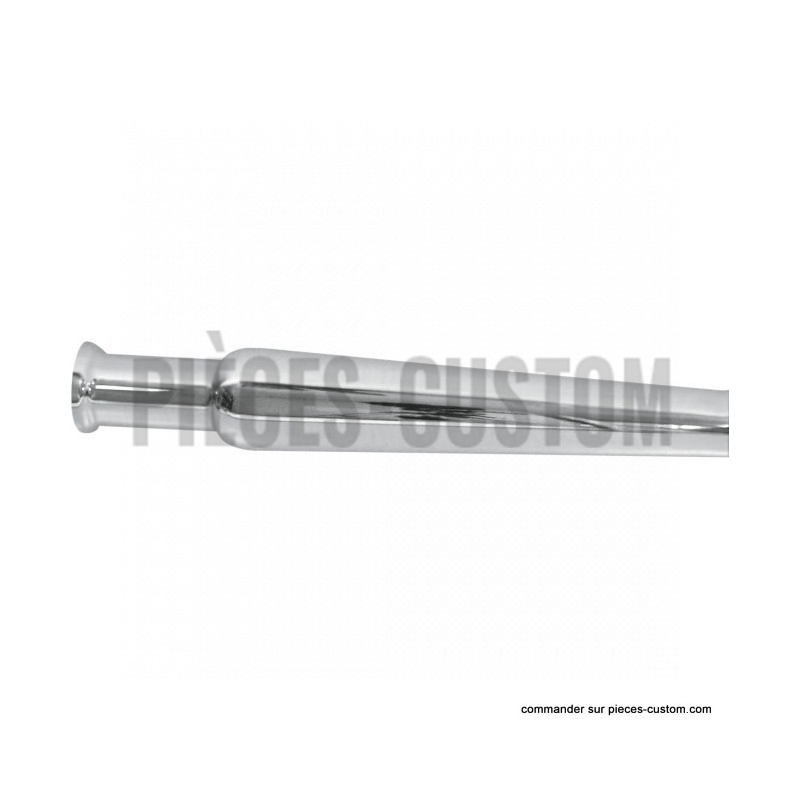 Silencieux-EMGO-universel-Trumpet-chromé-longueur-47-cm