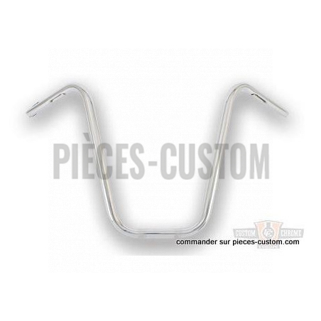 guidon-1"-ape-hanger-hauteur-14"-étroit-chromé