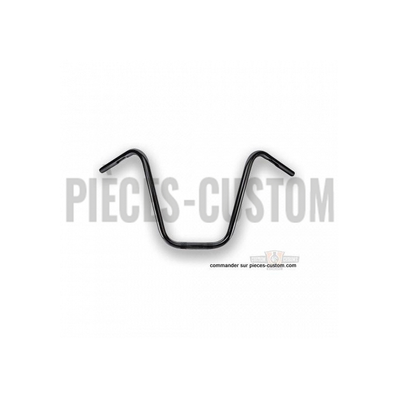 guidon-1"-ape-hanger-hauteur-14"-étroit-noir