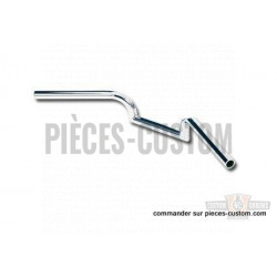 Guidon-1"-Biltwell-Mustache-Chrome-Sans-empreintes