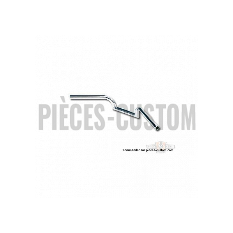 Guidon-1"-Biltwell-Mustache-Chrome-Sans-empreintes