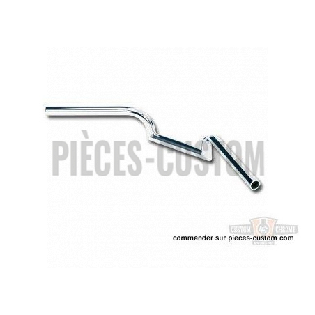Guidon-1"-Biltwell-Mustache-Chrome-Sans-empreintes