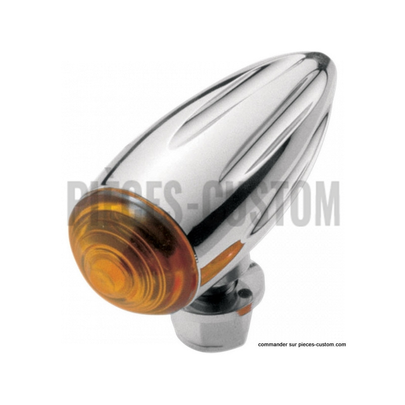Clignotants-Bullet-Grooved-Custom-Chrome-Shin-Yo