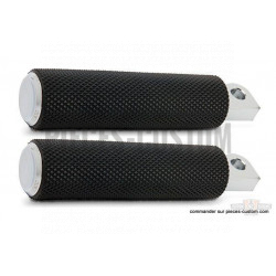 Repose-pieds-Arlen-Ness-Knurled-Rubber-Chrome