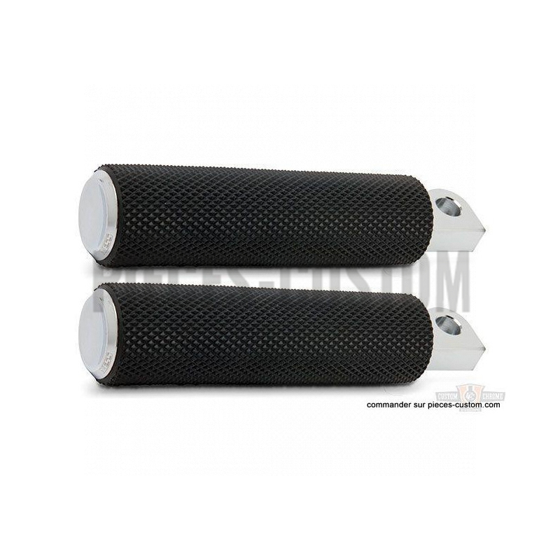Repose-pieds-Arlen-Ness-Knurled-Rubber-Chrome