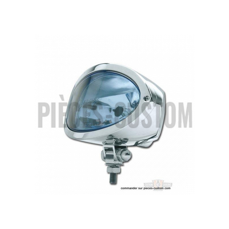 Phare-Oval-Chrome-verre-bleu