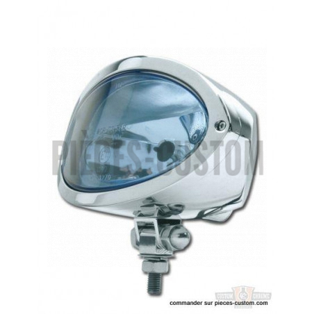 Phare-Oval-Chrome-verre-bleu