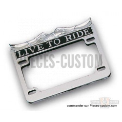 Entourage de plaque Live to Ride Chrome