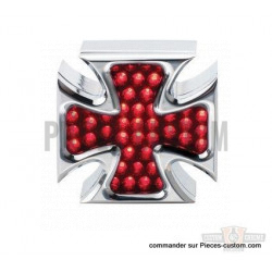 Feu à LED Billet Chrome Iron Cross