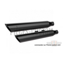 Silencieux-3"-HP-Slant-Noir-pour-Softail-de-2007-et-après