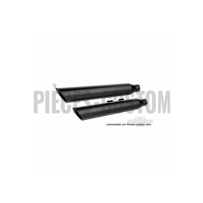Silencieux-3"-HP-Slant-Noir-pour-Softail-de-2007-et-après