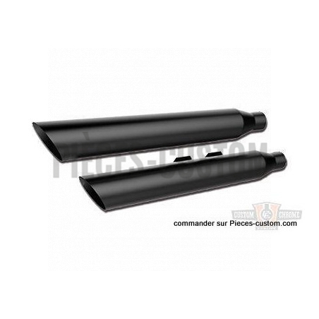 Silencieux-3"-HP-Slant-Noir-pour-Softail-de-2007-et-après