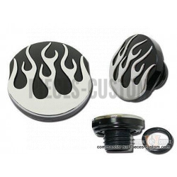 Bouchon-Custom-Flame-noir-et-chrome
