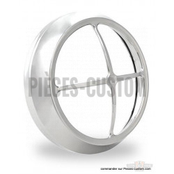 Cerclage de phare 7" Cross bar Chromé