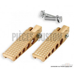 Repose-pieds-forgés-Knurled-doré-Kustom-Tech